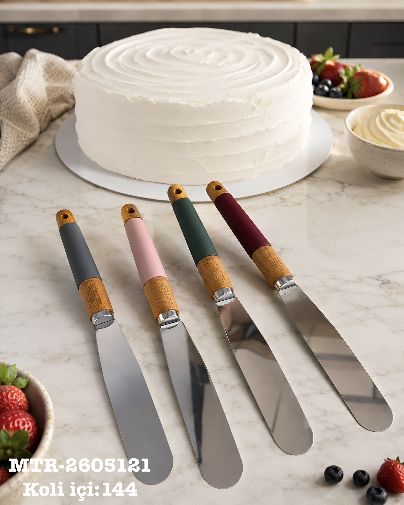 AKASYA SAPLI PASTA SPATULA